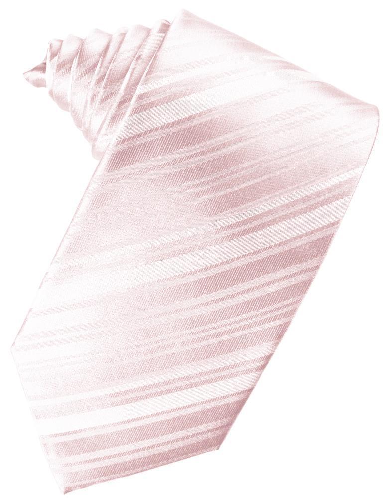 Cardi Self Tie Pink Striped Satin Necktie