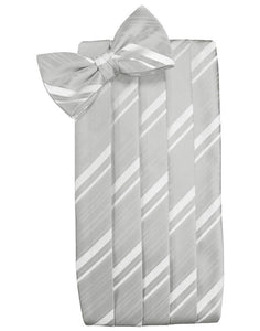 Cardi Platinum Kids Striped Satin Cummerbund