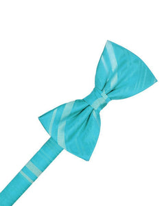 Cardi Pool Striped Satin Kids Bow Tie