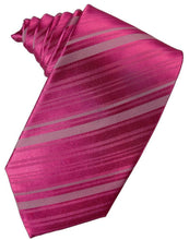 Cardi Self Tie Watermelon Striped Satin Necktie