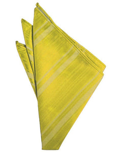 Cardi Willow Striped Satin Pocket Square