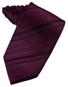 Cristoforo Cardi Berry Striped Silk Necktie
