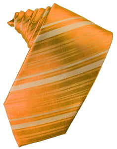 Cristoforo Cardi Mandarin Striped Silk Necktie