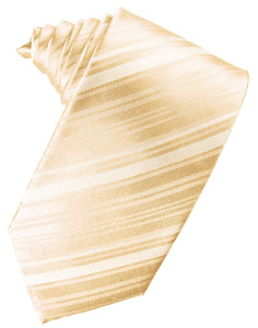 Cristoforo Cardi Peach Striped Silk Necktie