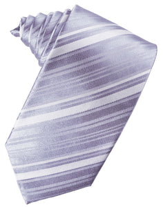 Cristoforo Cardi Periwinkle Striped Silk Necktie