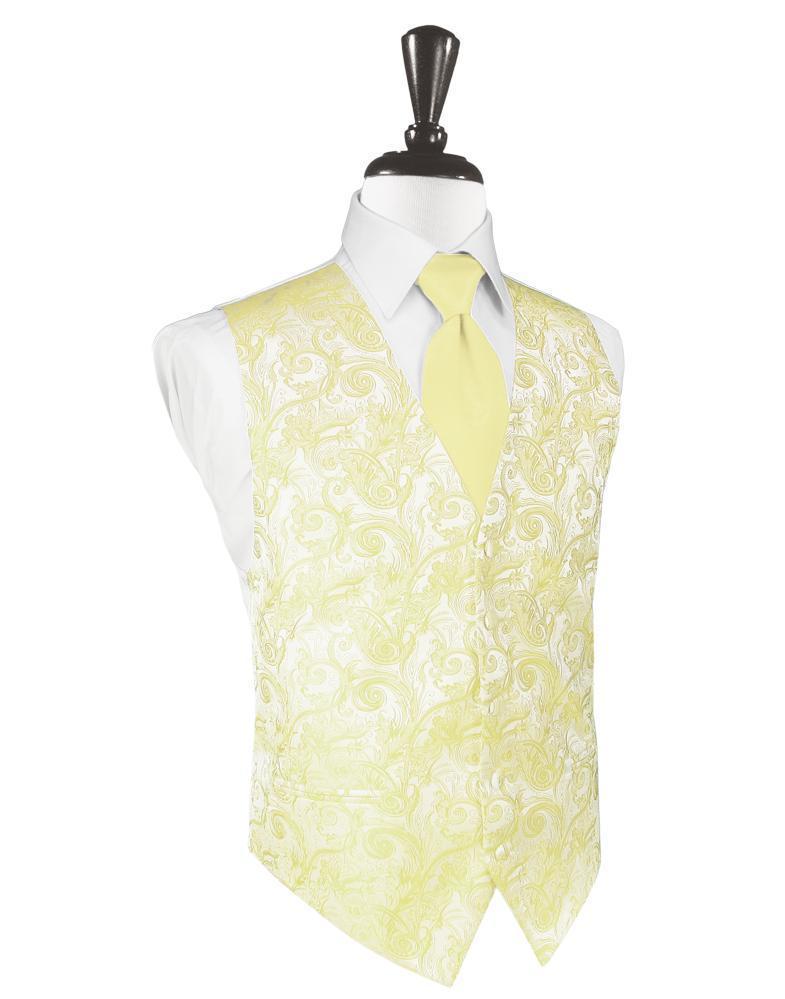 Cardi Canary Tapestry Tuxedo Vest