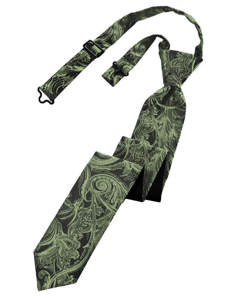 Cardi Pre-Tied Fern Tapestry Skinny Necktie
