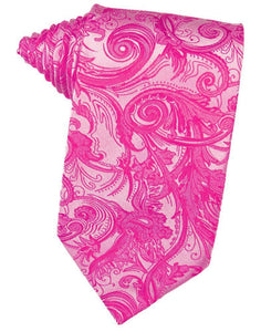 Cardi Self Tie Fuchsia Tapestry Necktie