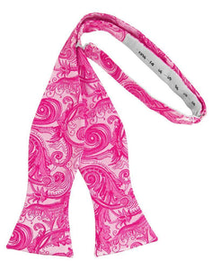 Cardi Self Tie Fuchsia Tapestry Bow Tie