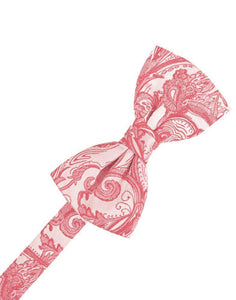 Cardi Pre-Tied Guava Tapestry Bow Tie