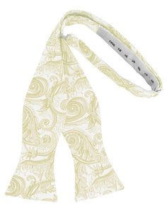 Cardi Self Tie Ivory Tapestry Bow Tie