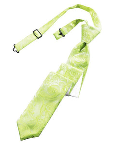 Cardi Pre-Tied Lime Tapestry Skinny Necktie