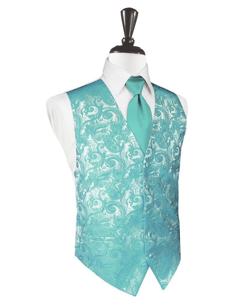 Cardi Mermaid Tapestry Tuxedo Vest