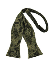 Cardi Self Tie Moss Tapestry Bow Tie