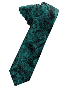 Cardi Self Tie Oasis Tapestry Skinny Necktie