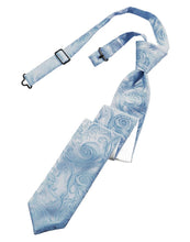 Cardi Pre-Tied Periwinkle Tapestry Skinny Necktie