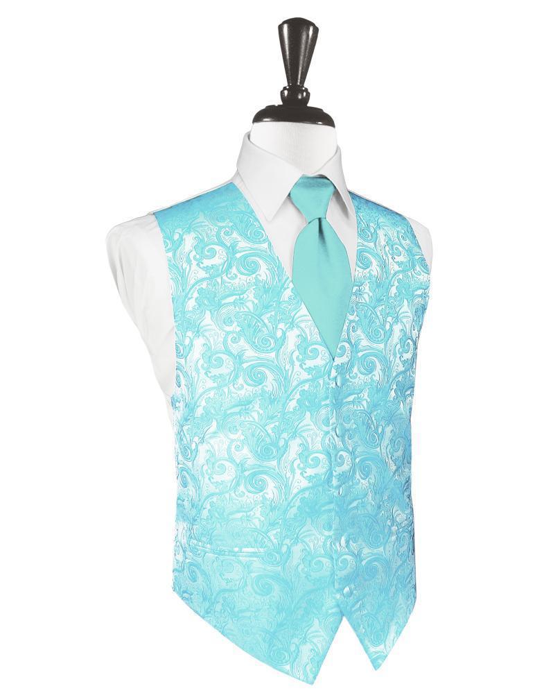 Cardi Pool Tapestry Tuxedo Vest