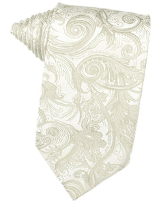 Cristoforo Cardi Ivory Paisley Silk Necktie