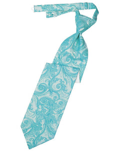 Cardi Pre-Tied Turquoise Tapestry Necktie