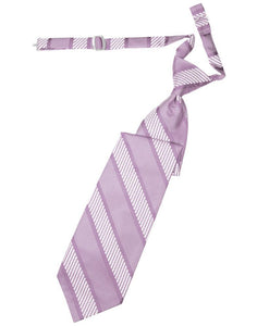 Cardi Pre-Tied Lavender Venetian Stripe Necktie