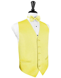 Cardi Lemon Venetian Tuxedo Vest