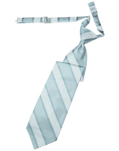 Cardi Pre-Tied Powder Blue Venetian Stripe Necktie