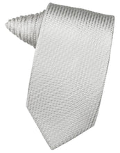 Cardi Self Tie Silver Venetian Necktie
