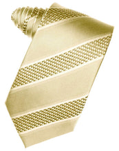 Cardi Self Tie Harvest Maize Venetian Stripe Necktie