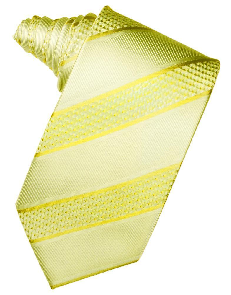Cardi Self Tie Lemon Venetian Stripe Necktie