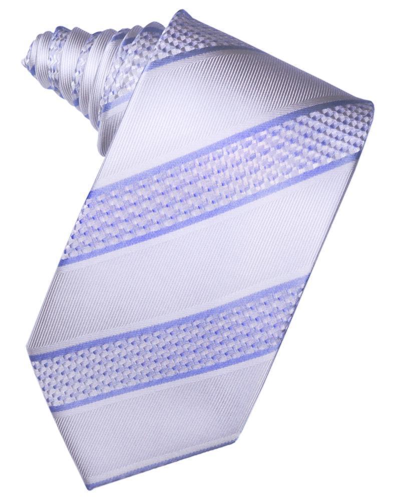 Cardi Self Tie Periwinkle Venetian Stripe Necktie