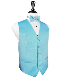 Cardi Turquoise Venetian Tuxedo Vest