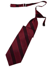 Cardi Pre-Tied Wine Venetian Stripe Necktie