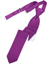 Cardi Pre-Tied Cassis Luxury Satin Necktie