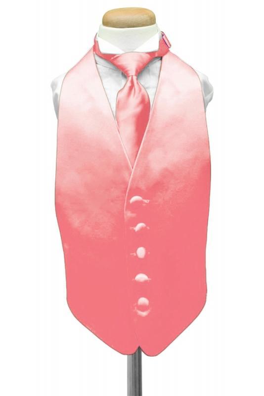 Cardi Guava Luxury Satin Kids Tuxedo Vest