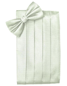 Cardi Pistachio Herringbone Kids Cummerbund