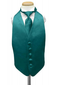 Cardi Jade Luxury Satin Kids Tuxedo Vest