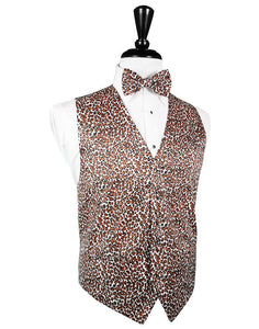 Cardi Leopard Tuxedo Vest