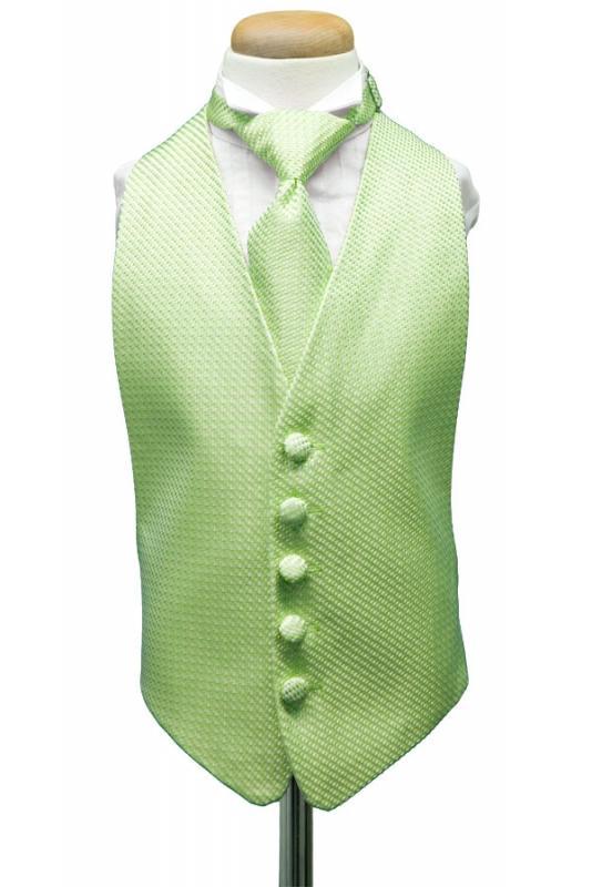 Cardi Lime Venetian Kids Tuxedo Vest