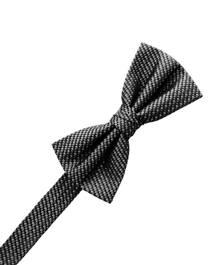 Cristoforo Cardi Asphalt Silk Weave Bow Tie