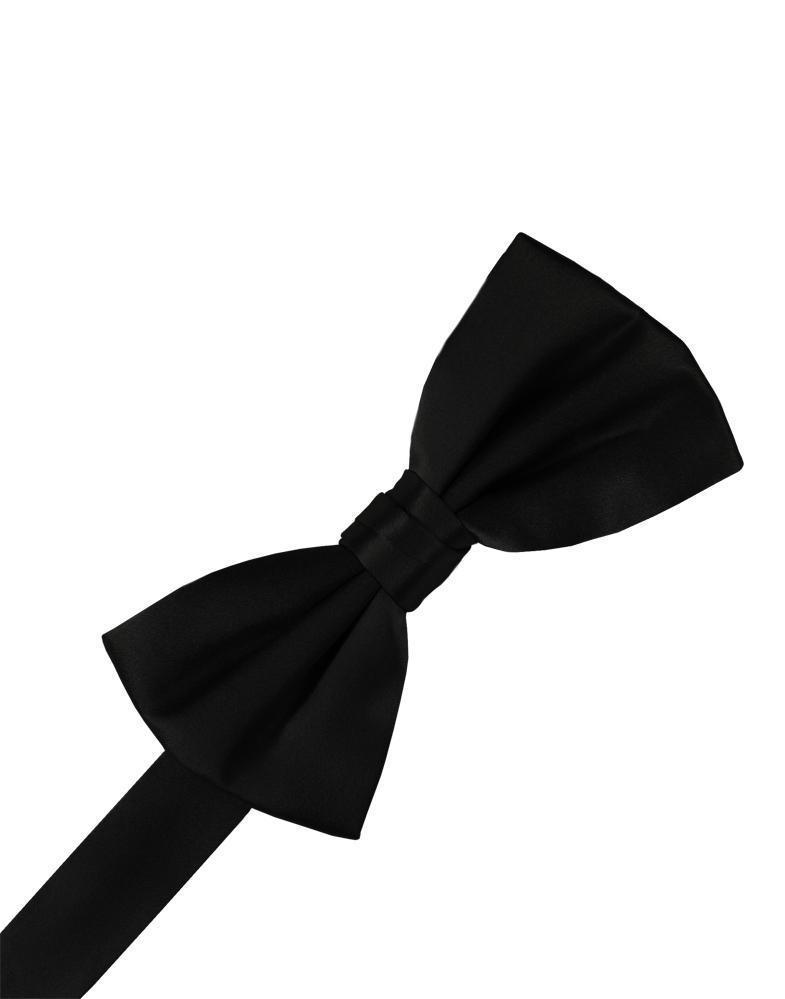 Cristoforo Cardi Black Noble Silk Bow Tie