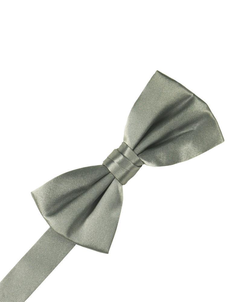 Cristoforo Cardi Platinum Noble Silk Bow Tie