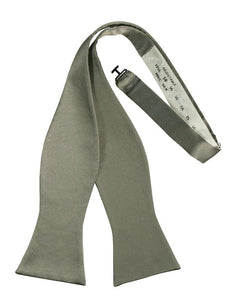 Cristoforo Cardi Platinum Noble Silk Self  Tie Bow Tie