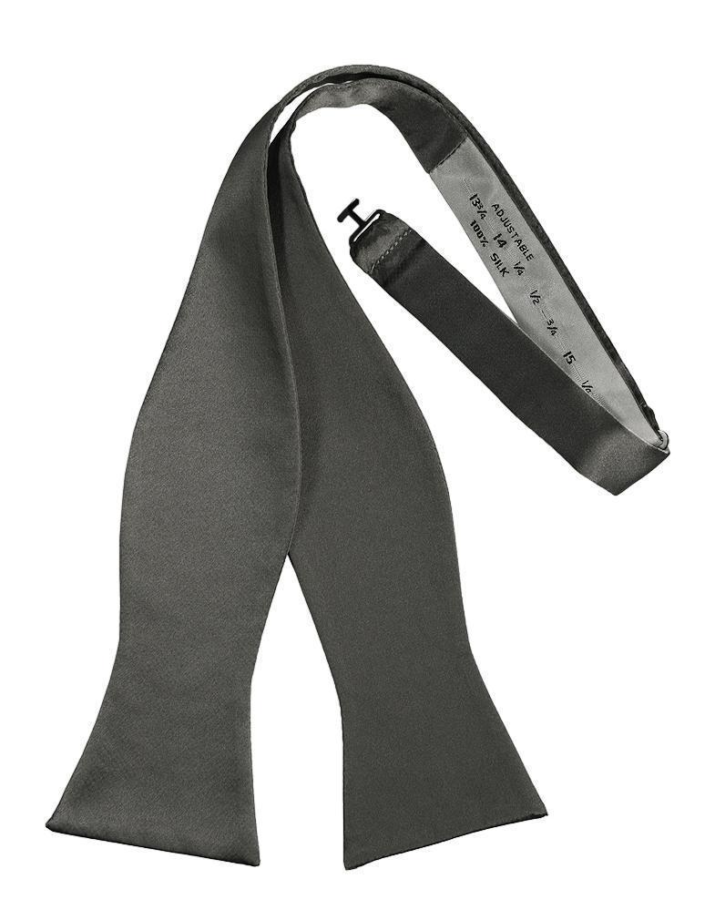 Cristoforo Cardi Silver Noble Silk Self Tie Bow Tie