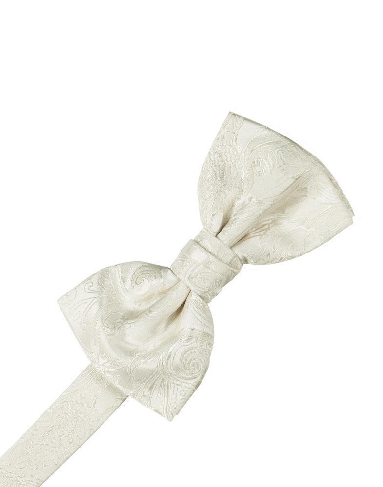 Cristoforo Cardi Ivory Paisley Silk Bow Tie