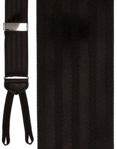 Cardi "Vincenza" Black Striped Suspenders